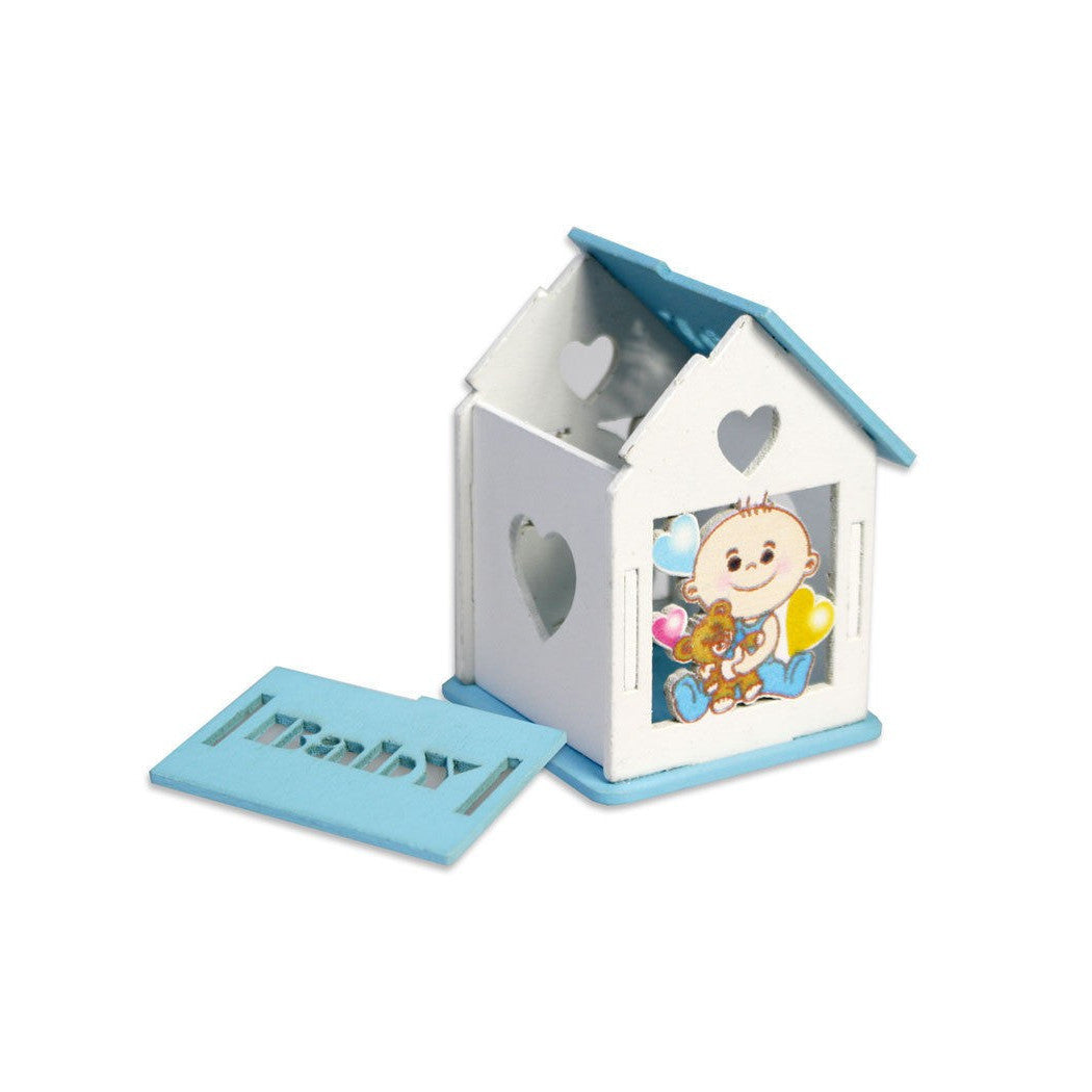 12 box door confetti cottage favor baptism birth baptism male