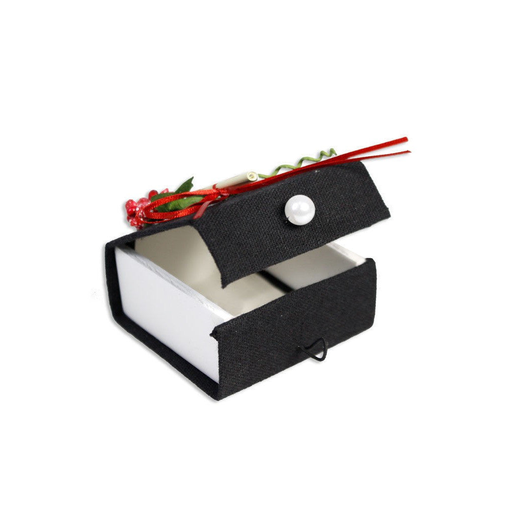 12 Caja en tela con puerta de pergamino Confeti Barra de grado Bomber