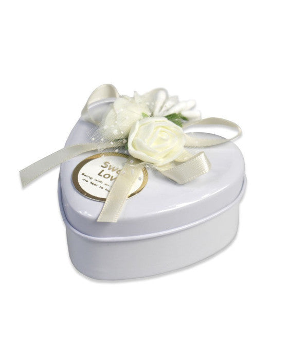 12 cajas de la caja del titular del titular en la tela Favores de boda de boda