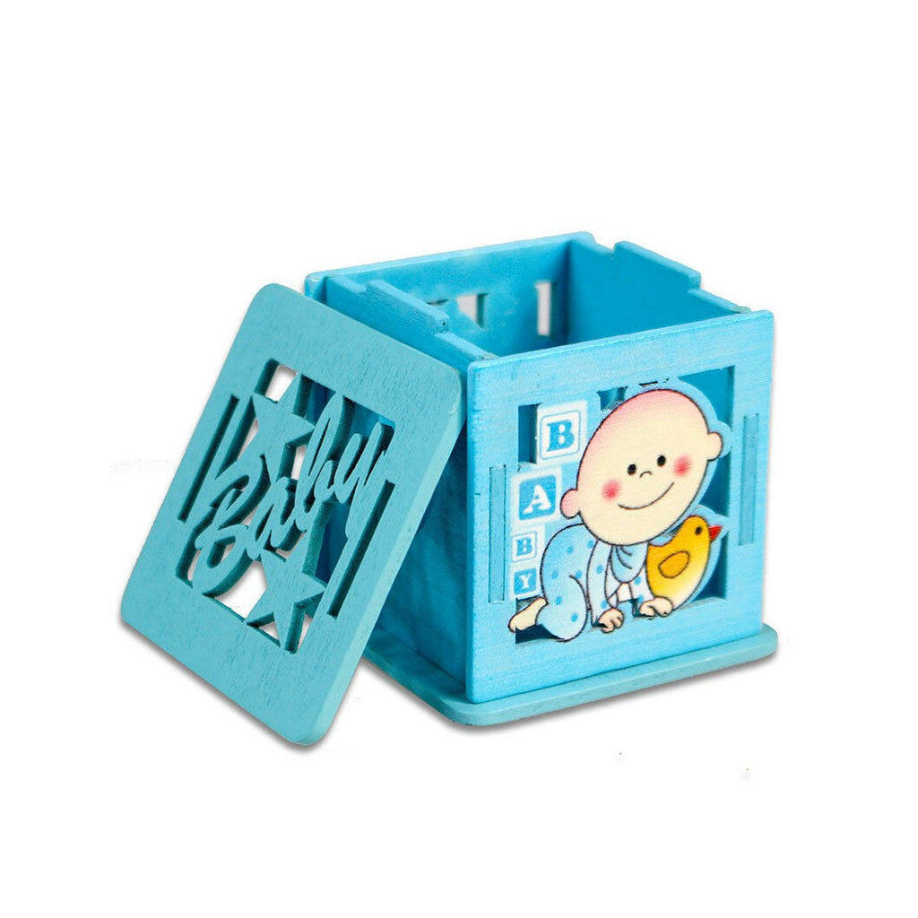 12 Wooden Box Box Baby Birthday Birthday Baptism Male Baptism