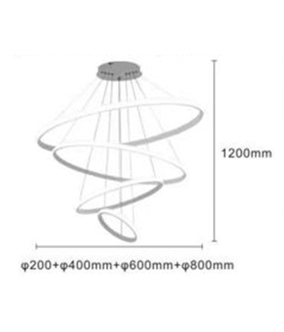 LAMPADARIA LAMPADA 6 PENDIENTES CONDICCIÓN COUNTRY LIGHT LED APPLIQUE DESIGN