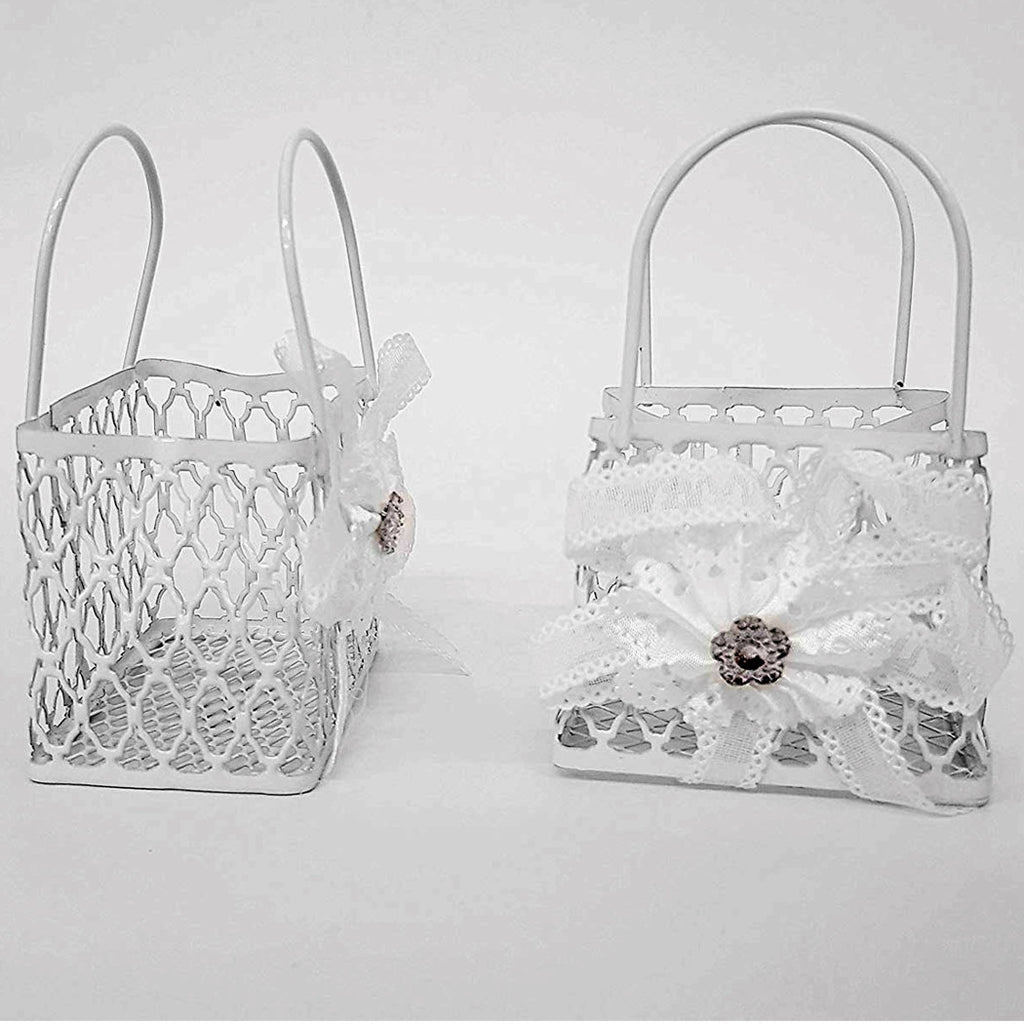 12pcs Favor Favor Bolso Blanco Metal Fondo Homen Home Wizards