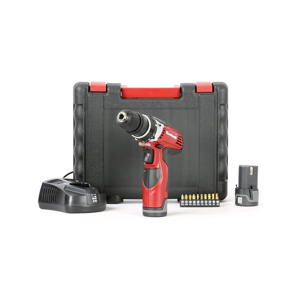 12V TE-CD EINHELL Destornillador Taladro 12 Baterías X-LI 2 1.3 AH Maletín