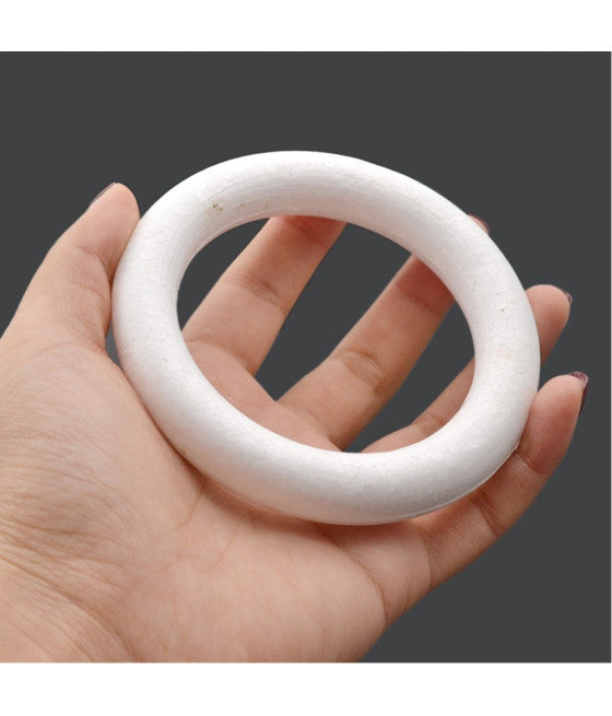 2 Anillos Círculos de poliestireno 19cm Decoraciones navideñas blancas Decoraciones de Navidad