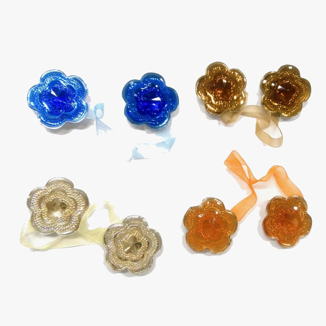 2 imanes flores brillante flor firme brillo rhinestone firma carpa