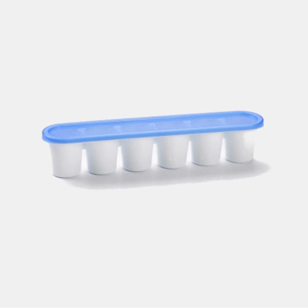 2 Moldes de formas de bandeja en forma de hielo para cubitos de congelador rígido con tapa