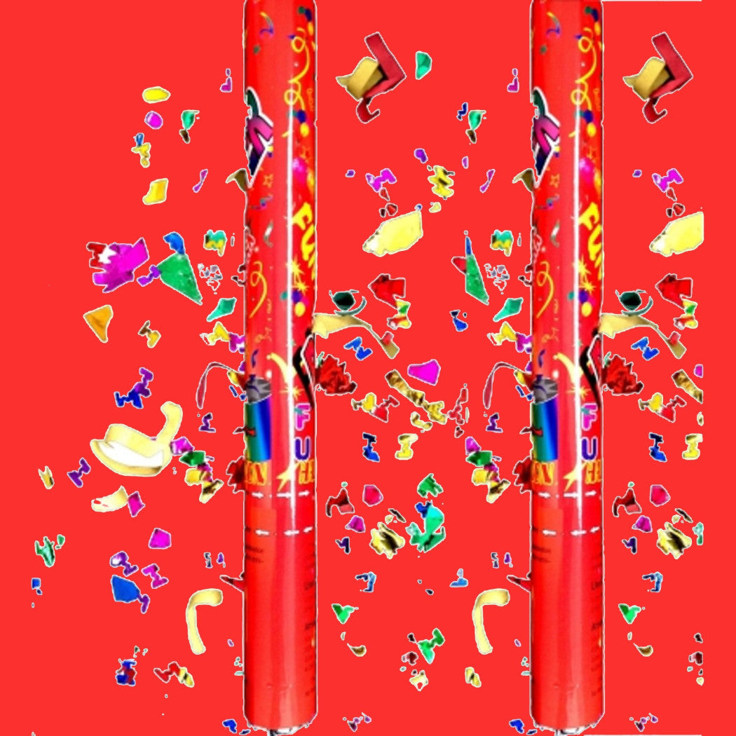 2 tube tubes shoring colored cannon tube 60 cm degree shoot confetti