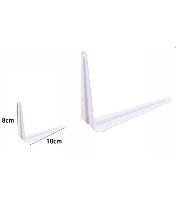 Soporte de soporte Soporte de soporte estante de hierro forjado # 29x24cm blanco