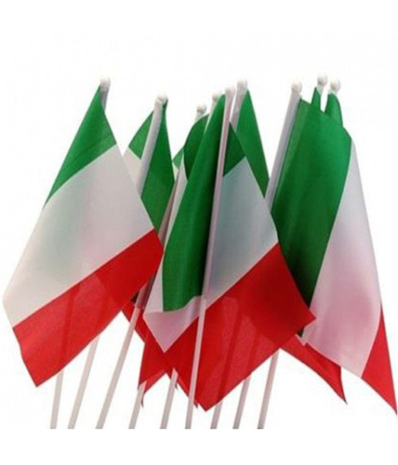 3 banderas con la subasta 45x30 italiano italiano tricolor nacional europeo de la Copa Mundial
