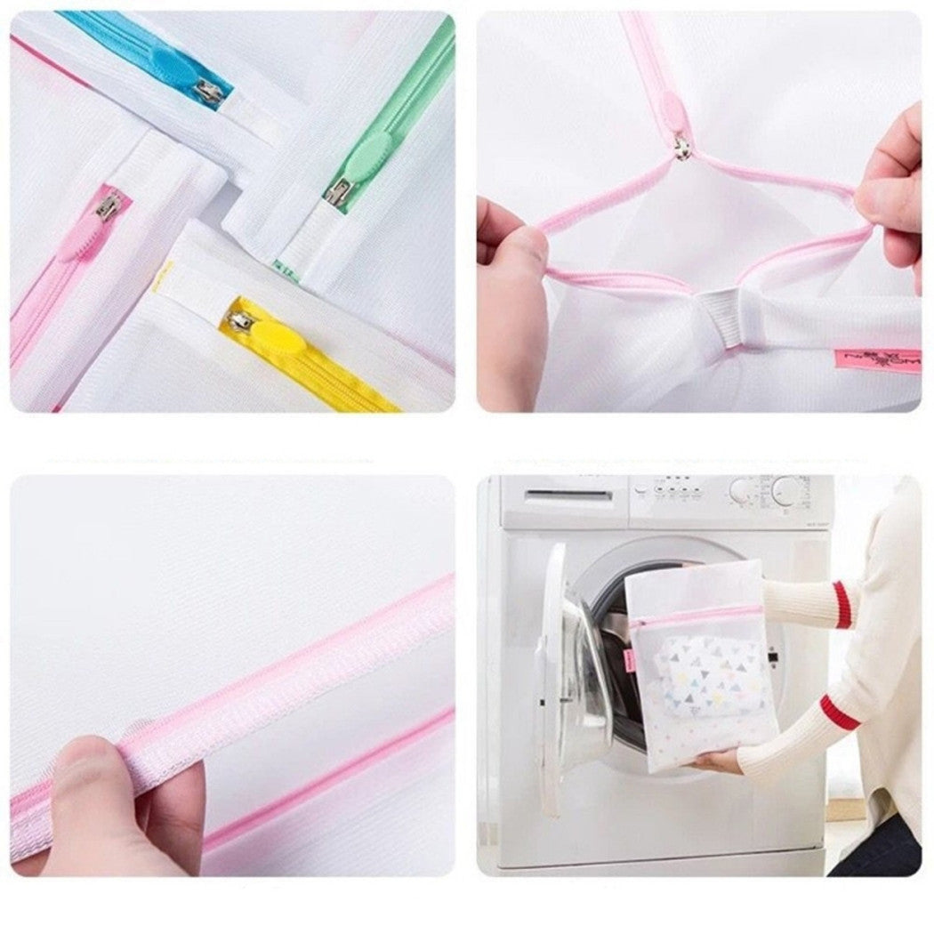 3 bolsa de red con cremallera con cremallera 40x50 cm Proteger prendas de lava ropa delicada