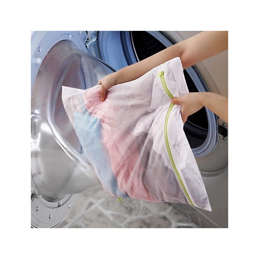 3 bolsa de red con cremallera con cremallera 40x50 cm Proteger prendas de lava ropa delicada