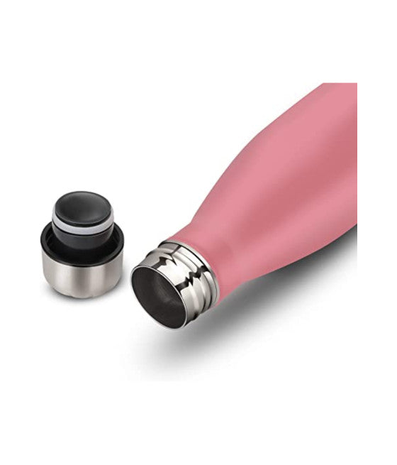 Establecer una botella de cristal de 12 piezas con tapa de acero 500 ml de bebidas de agua