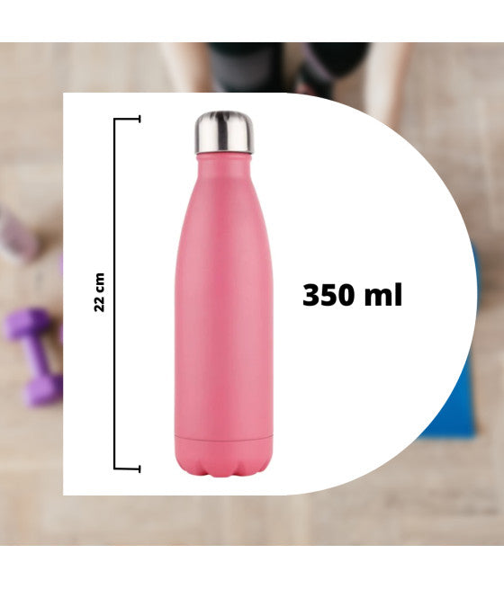 Establecer una botella de cristal de 12 piezas con tapa de acero 500 ml de bebidas de agua