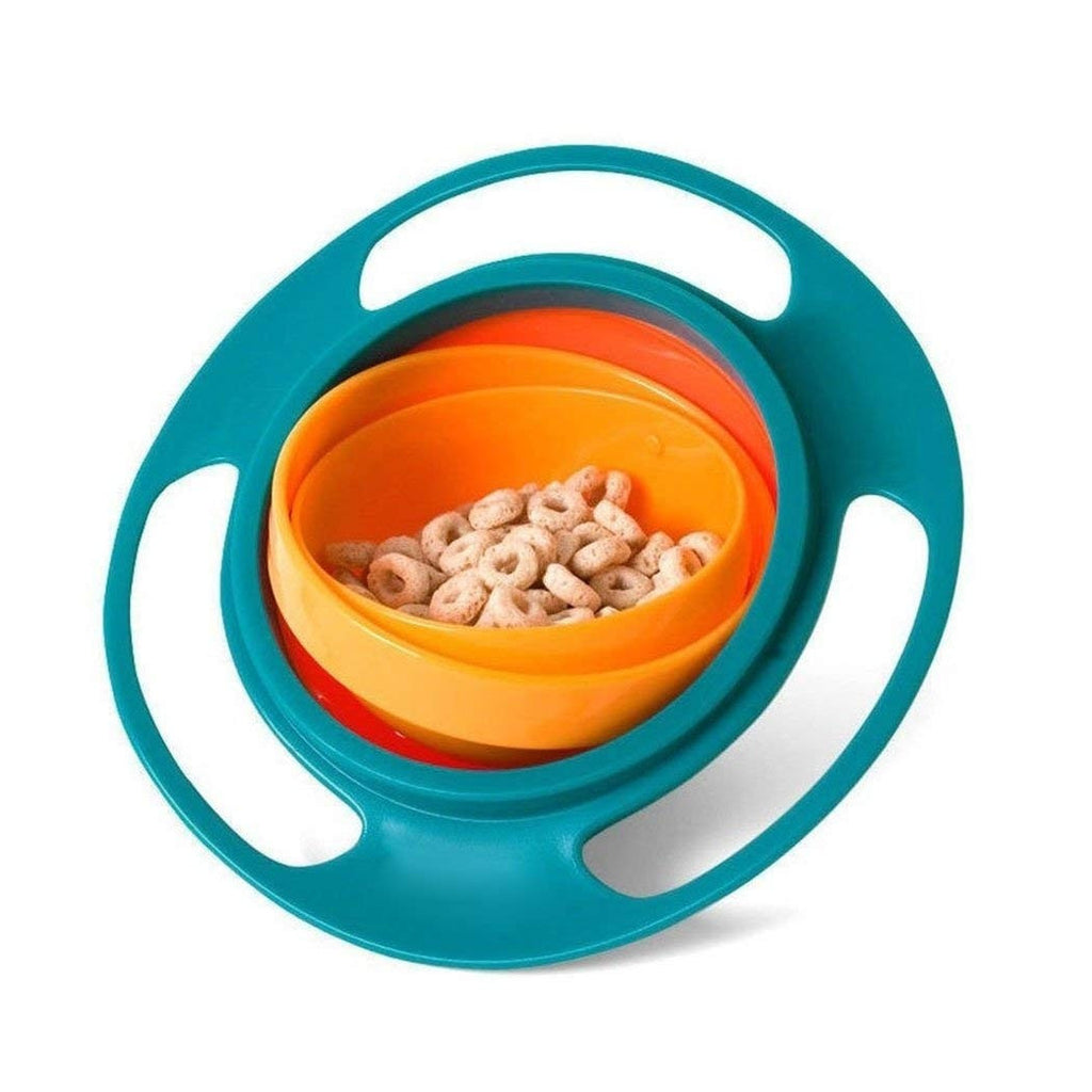 360 ° Plano giroscopio cuenco plástico cena bebe-a prueba de bebé