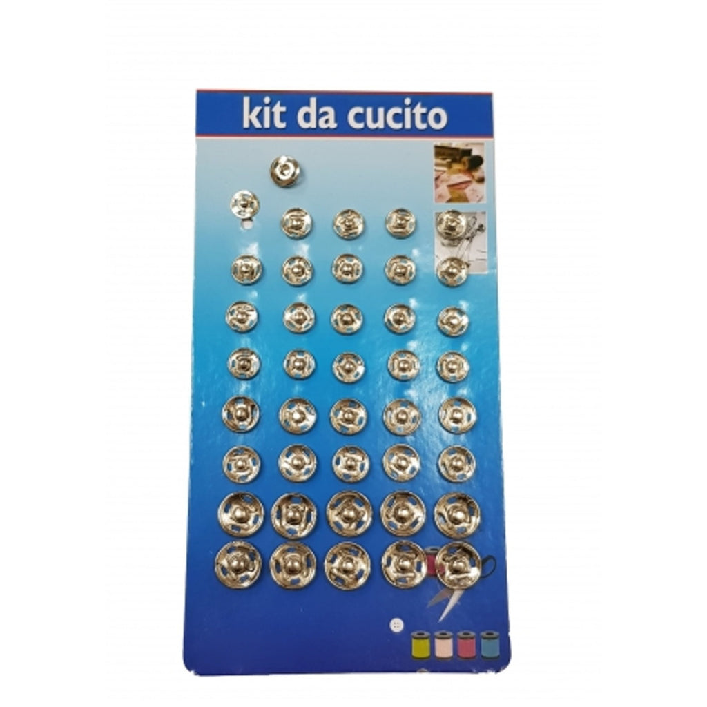 40 pares Ciettette Abierto cerrar Botones de presión de acero Sastre Acero