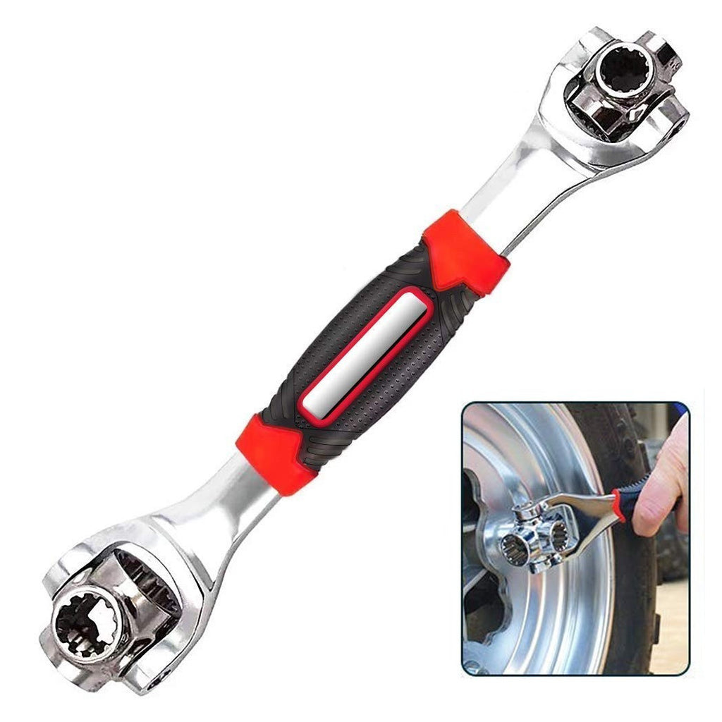 48 en 1 Multifunción universal Tecla Rincón de trinquete de hasta 45 ° Rueda 360