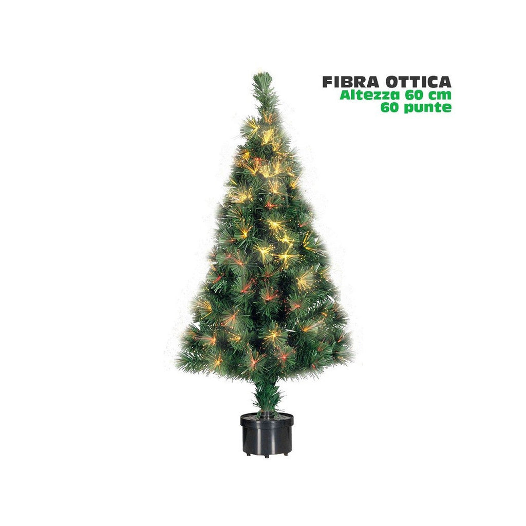 60 cm de fibra óptica árbol de navidad 60 consejos verdes multicolores