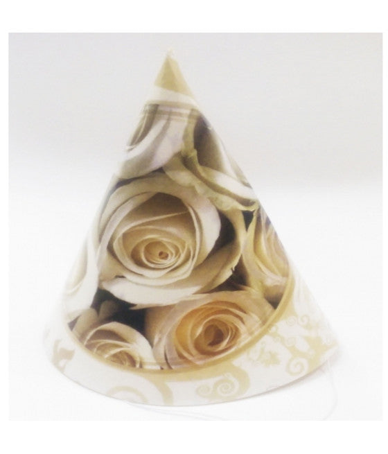72 sombreros de papel sombreros cono vacaciones rosas blancas sombrero desechable fiesta