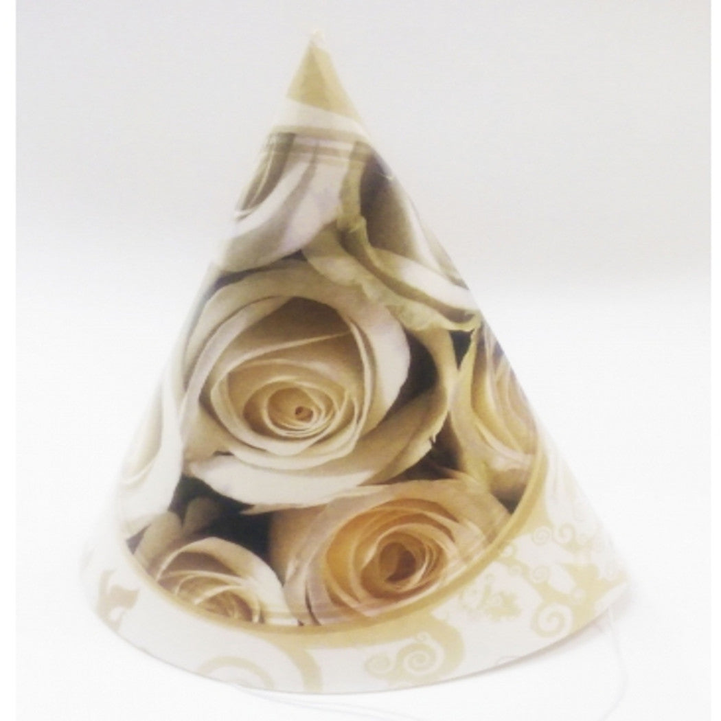 72 sombreros de papel sombreros cono vacaciones rosas blancas sombrero desechable fiesta