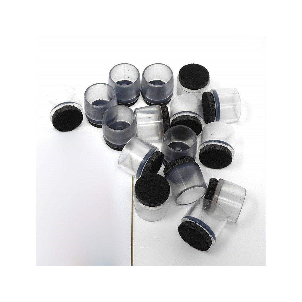8 Caps Leg Subsides Felt Plastic Round Non-slip 22-26mm Scratches