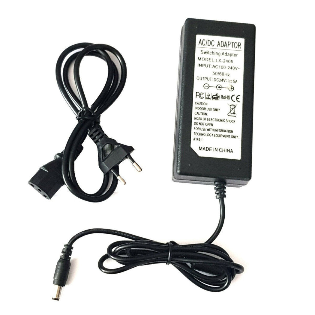 ALIMENTER TRASFORMER STABILIZZATO TELECAMERE LED FURNITURE 24V 5A