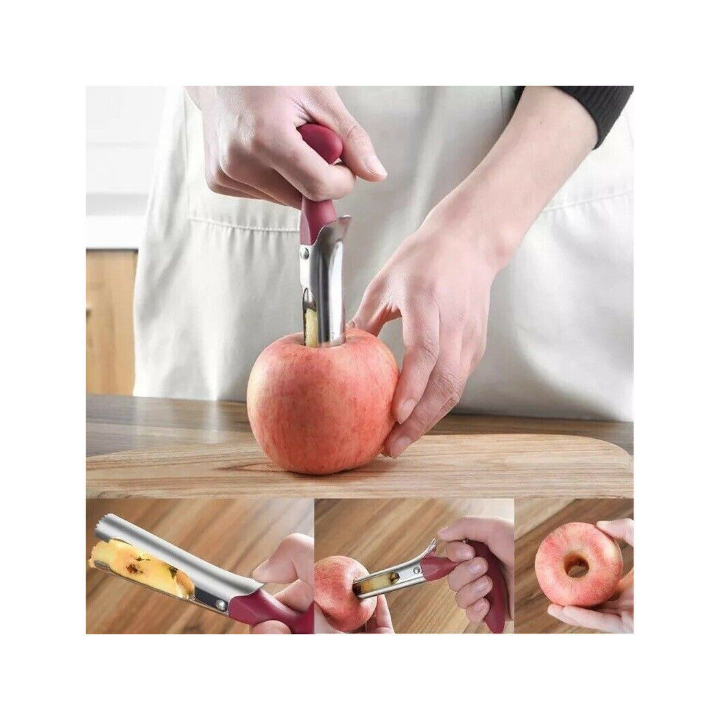 Apple Tamaño Tamaño Manzanas Palanca de la fruta Eliminar Torso Manual Clip Steel