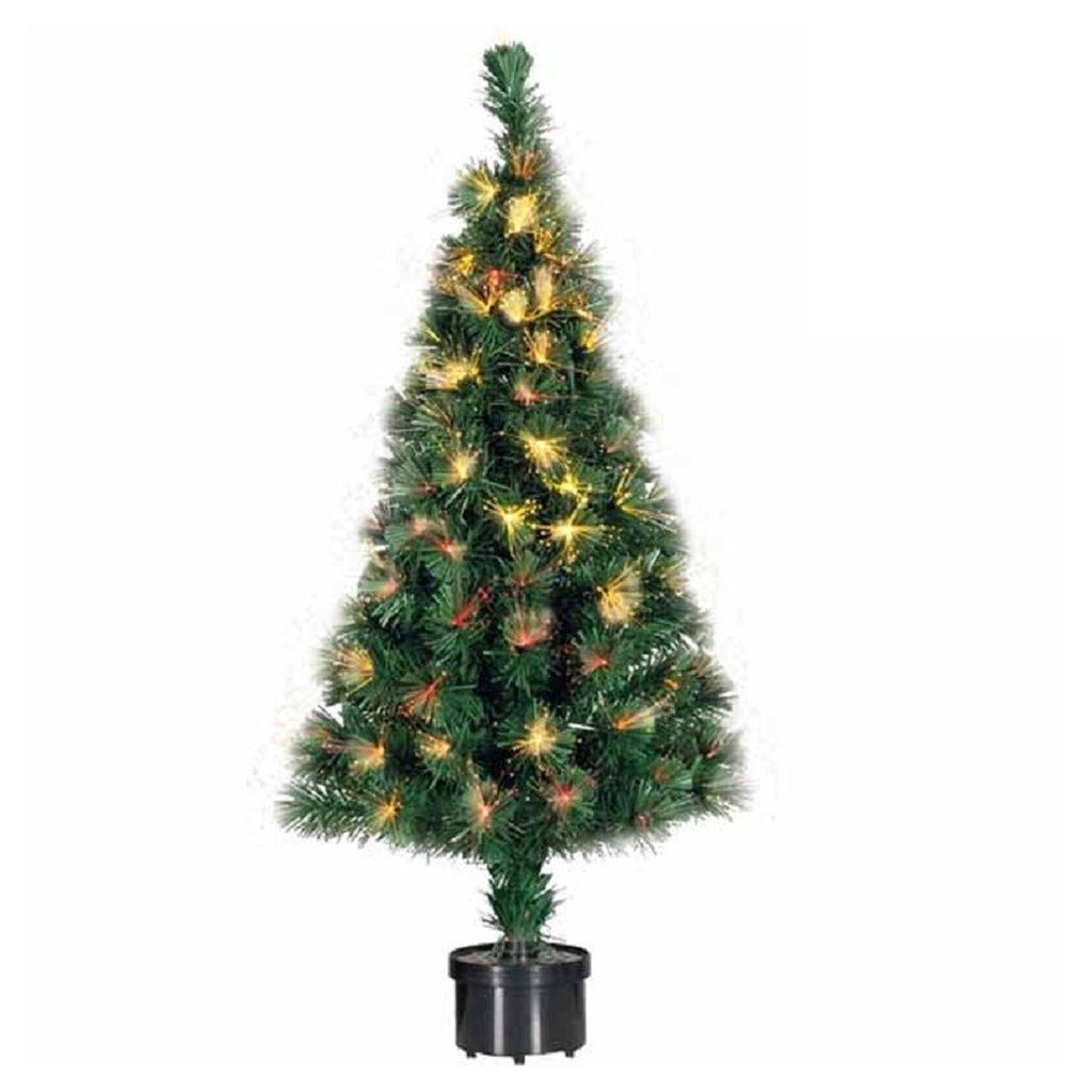 Árbol de Navidad de fibra óptica 100 consejos Árbol de Navidad Luces de Navidad 90 cm Verde