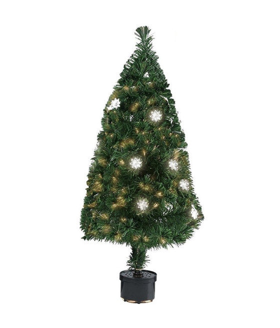 Navidad Árboles de fibra óptica 120 cm 140 puntas 18 estrellas verde color
