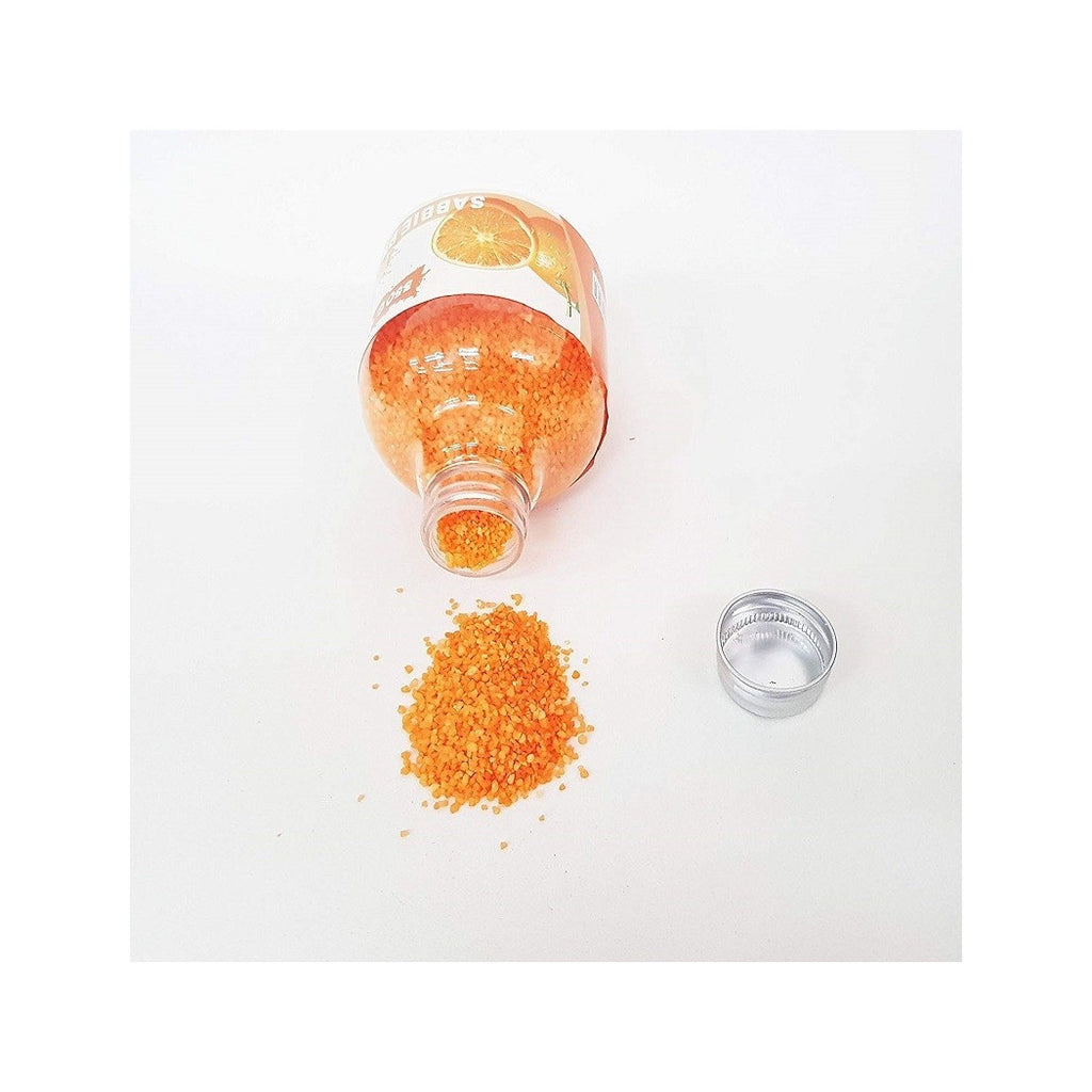 Arena con perfume decorativo granular 350 g de flores de la pieza de la naranja naranja