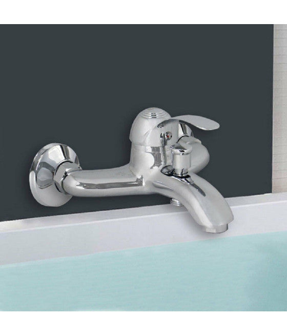 Grifo de mezclador de baño de cromo con conexión a ducha 80018