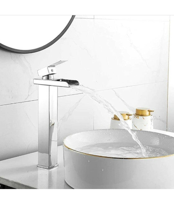 Grifo de mezclador de baño de cromo con conexión a ducha 80018