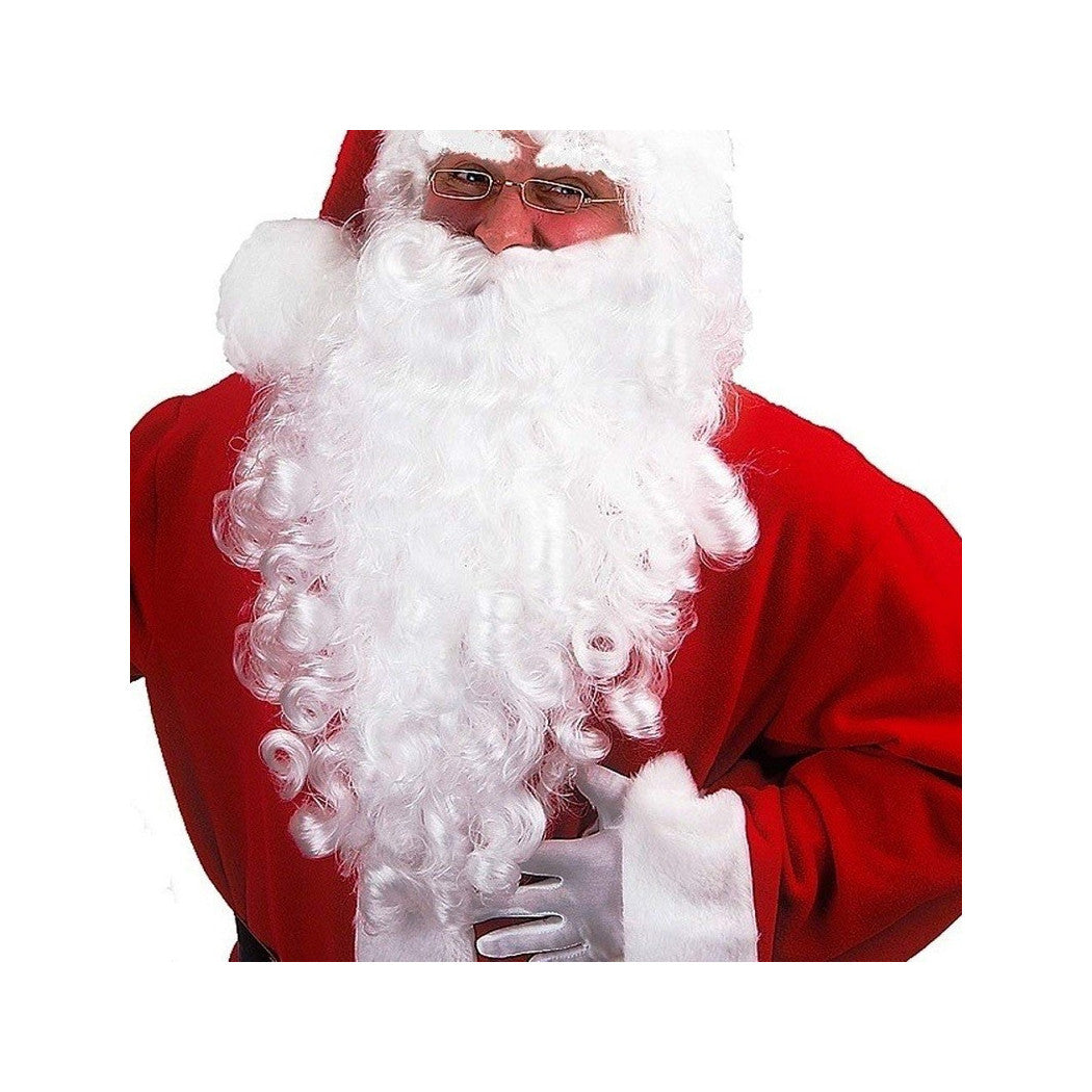 Barba blanca Santa Claus Traje accesorio realista Santa Claus Un tamaño