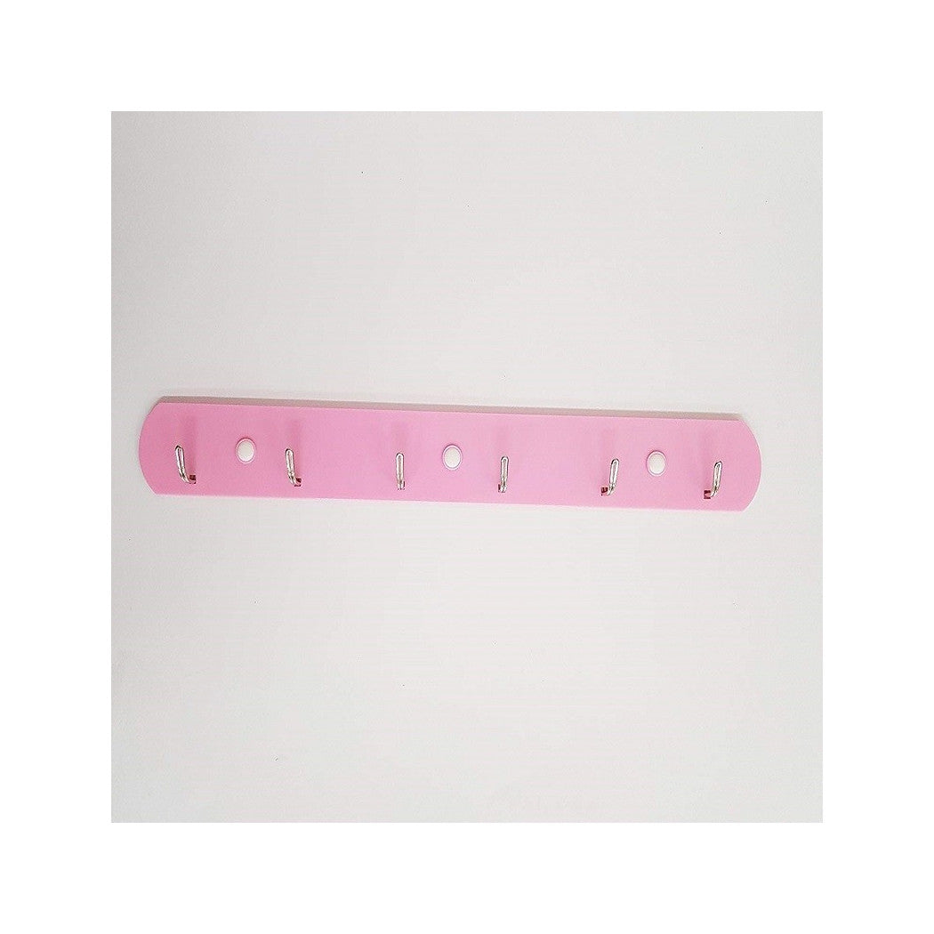 Barra 6 ganchos de acero 2.0kg adhesivo Perchas de plástico Percha de cocina