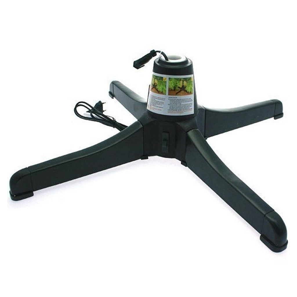 Base giratoria para árboles de Navidad con conexión de luces giratorias de 360 °