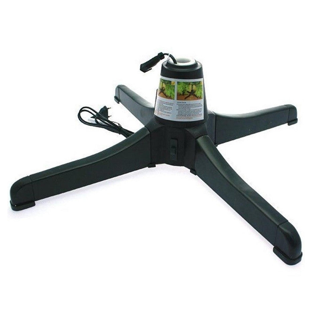 Base giratoria para árboles de Navidad con conexión de luces giratorias de 360 °