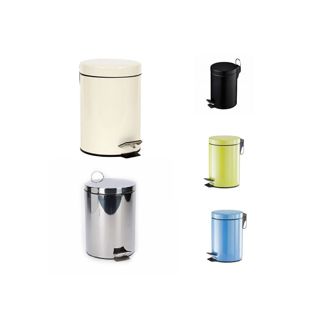 Basura de basura de basura de basura 5 LT Cama de acero Canasta de baño