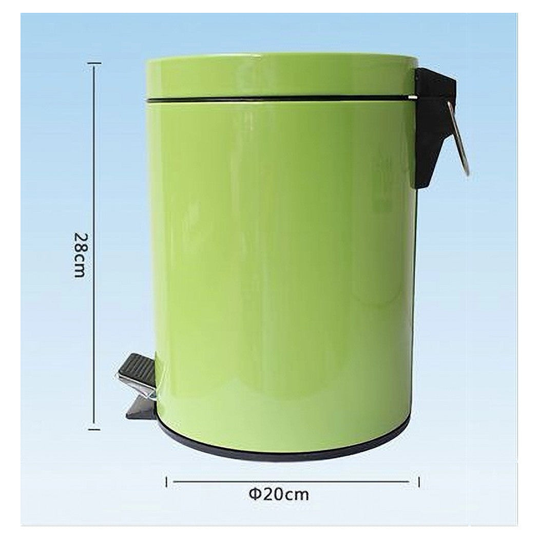 Basura de basura de basura de basura 5 LT Cama de acero Canasta de baño