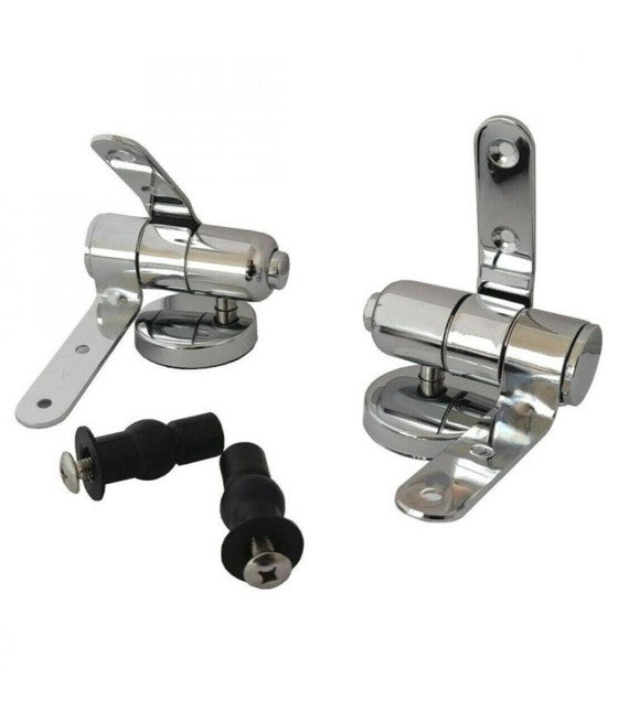 Cubiertas de tapa de agua WC Seat Baño Universal Bisagras Steel 2 Dolphins