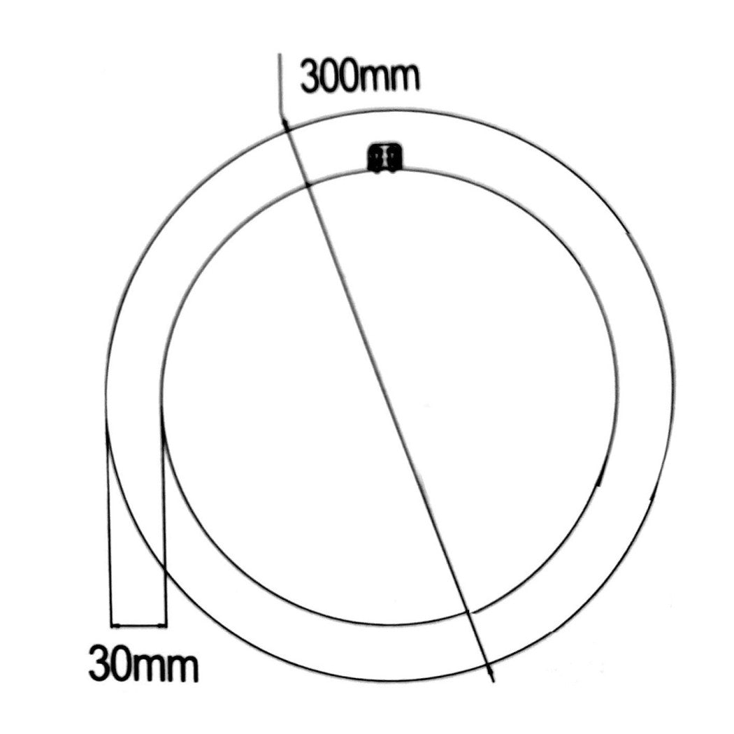 Bombilla de la lámpara de círculo de disco circular de neón 32W G10Q 30cm 300mm Luz fría