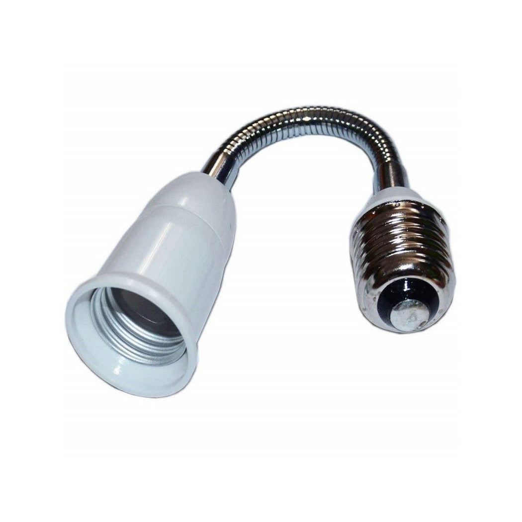Bombilla flexible de prolongación de 20 cm de E27 A E27 Reducer Soporte de lámpara