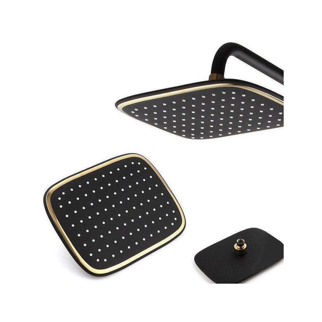 Cabeza de ducha Casca rectangular Cascada efecto lluvia 8 "23.5 x 17.5 cm