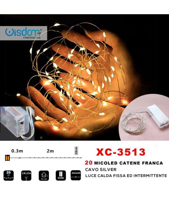 LUMINOSO CILIEGIO PARA INTERNO 192 LED 180CM BIANCO FRED