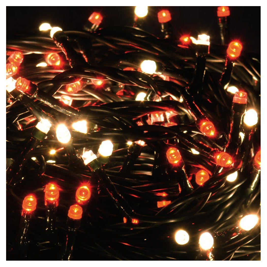 Cadena de luz 1000 LED luces de Navidad Árbol de Navidad blanco blanco rojo exterior