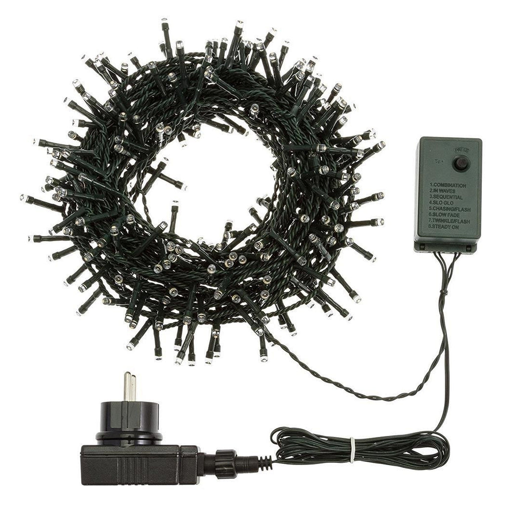 Cadena luminosa 1000 luces LED Árbol Navidad Firflies Blanco Frío Azul al aire libre