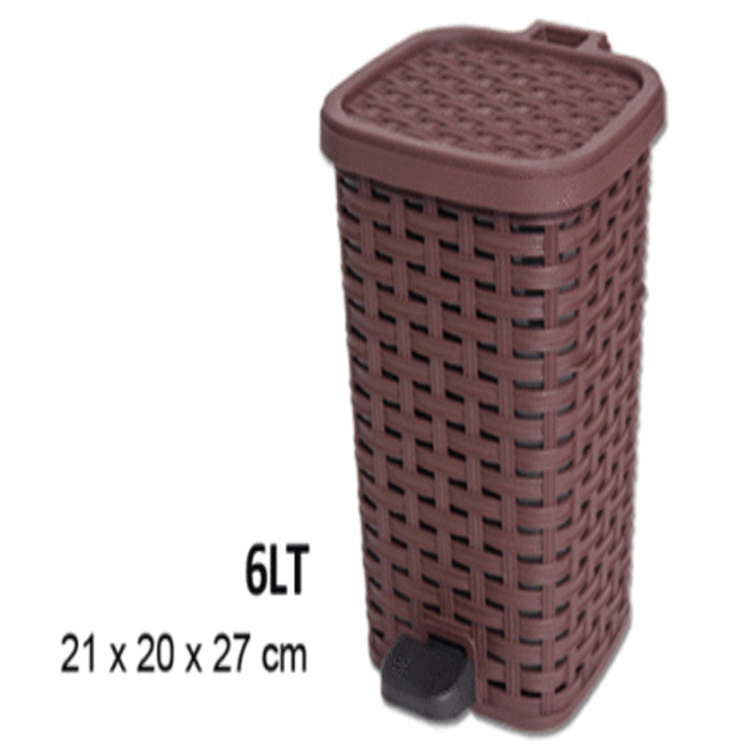 Caja de basura plástica de plástico de 6 litros plástico basculante separada