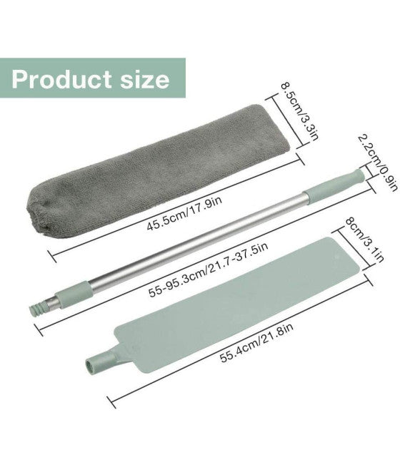Microfibra Mocio para el piso de captura sucio con palo extensible