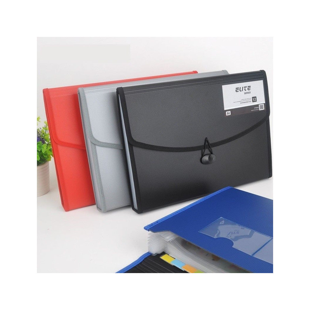 Carpeta de documentos del documento 12 compartimentos de la carpeta de formato A4