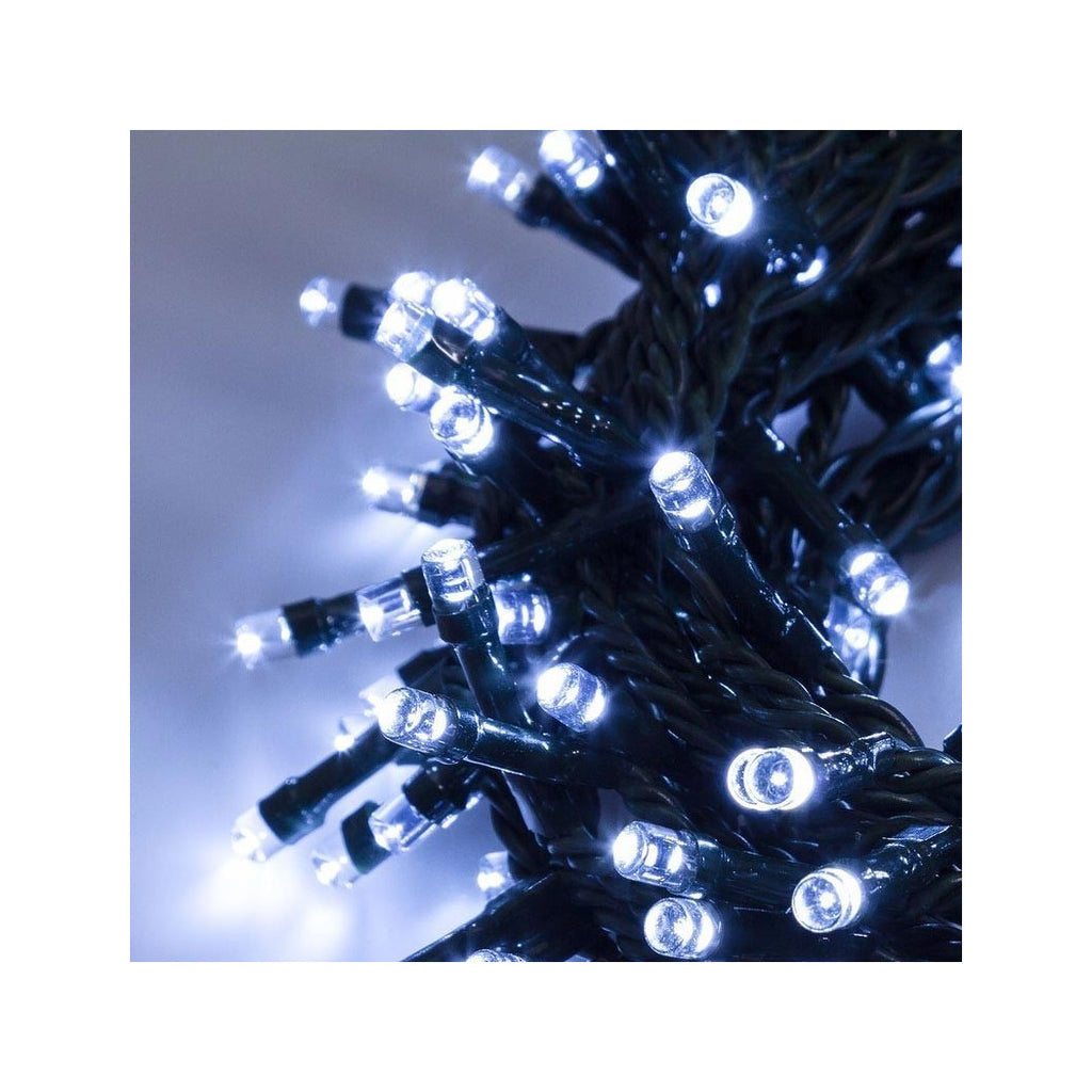 CATENA LUMINOSA 180 LED LÁPICES BLANCOS PARA EL CONTROL EXTERNO 8 FUNCIONES 24V