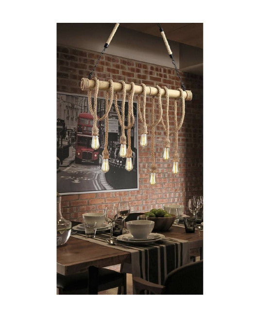 Lámpara de araña 12 colgantes lámpara de araña techo negro lámpara lámpara lámpara de lámpara E27