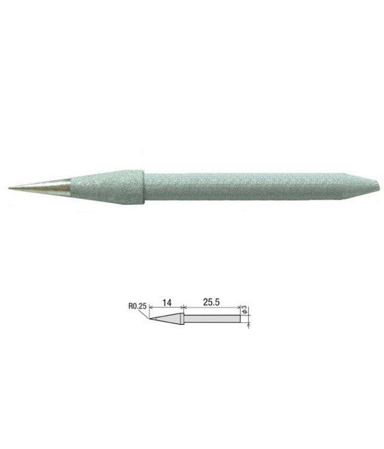 Set 10 palillos de los palillos de 2.5mm Listado de electrodos 40-50V soldando hierro